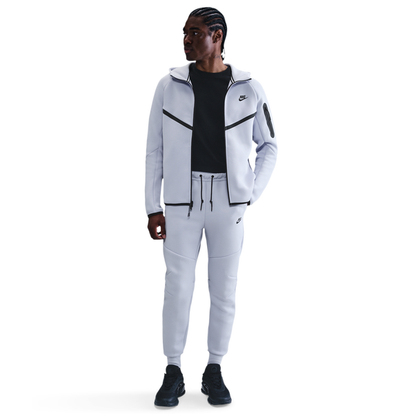 Nike Tech Fleece Full-Zip Windrunner Hoodie - Men's - Ghost/Black - Image 3