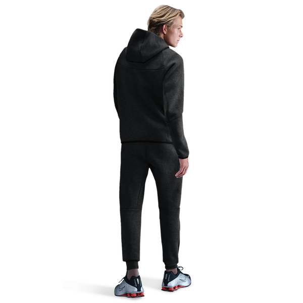 Nike Tech Fleece Jogger - Men's - Black/Black Heather - Image 4