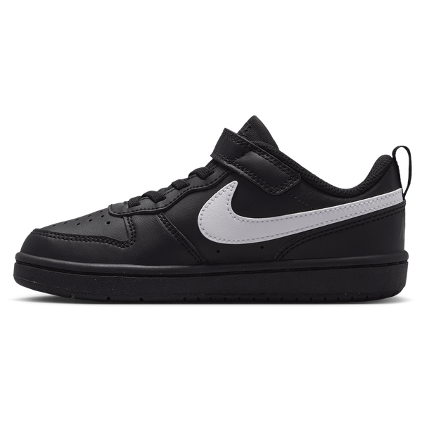 Nike Court Borough Low Recraft - Boys' Preschool - Black/White/Black - Image 2