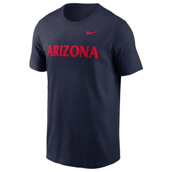 Nike Arizona Primetime Evergreen Wordmark T-Shirt - Men's - Navy - Image 2